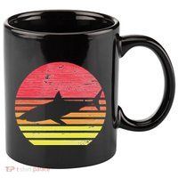 Retro Shark 11oz C Handle Ceramic Mug