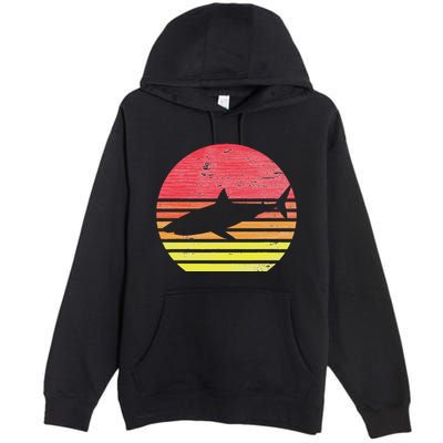 Retro Shark Premium Pullover Hoodie