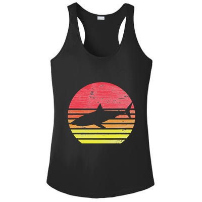 Retro Shark Ladies PosiCharge Competitor Racerback Tank