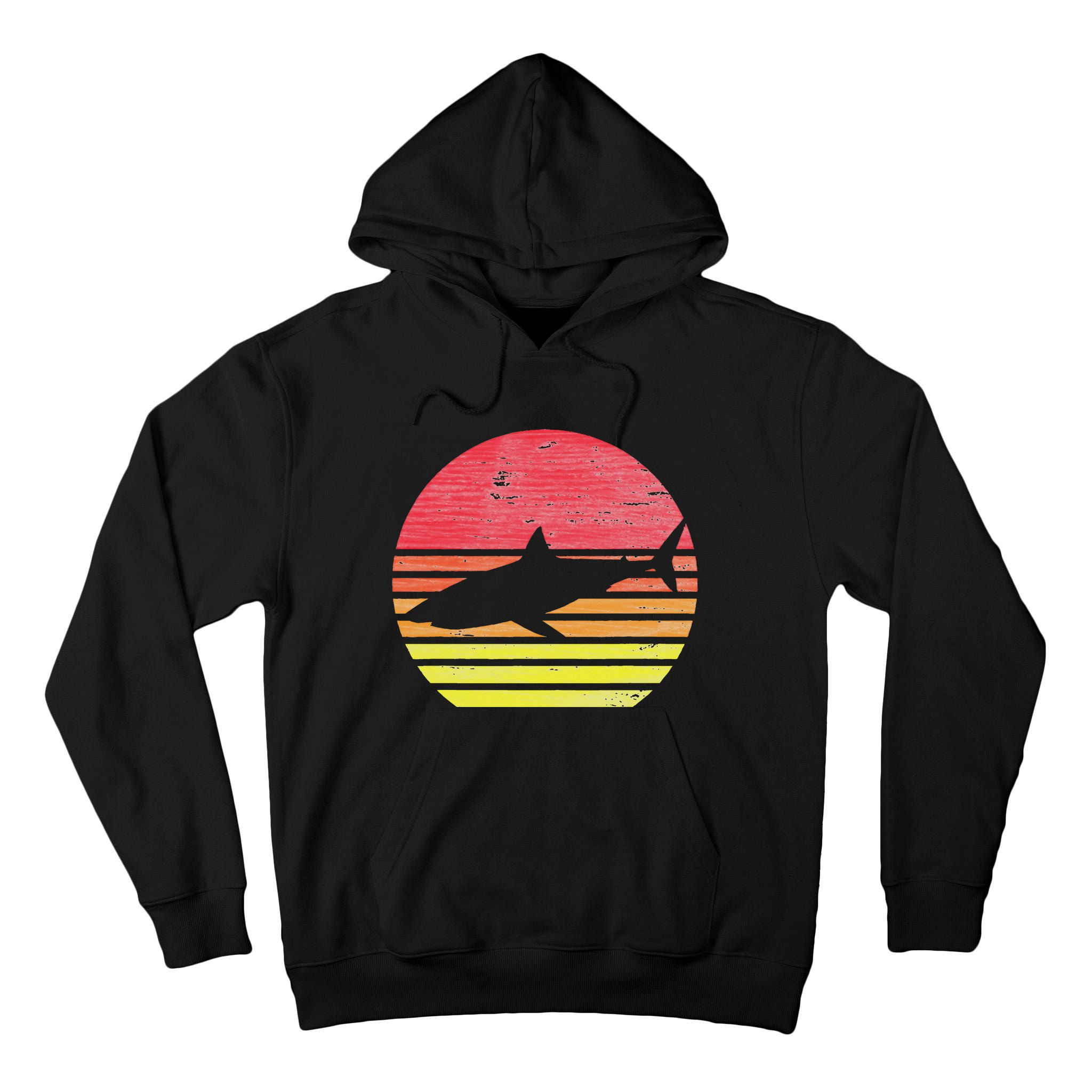 Retro Shark Tall Hoodie