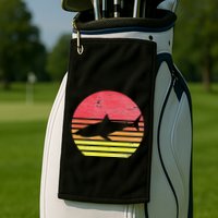 Retro Shark Golf Towel