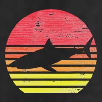 Retro Shark Golf Towel