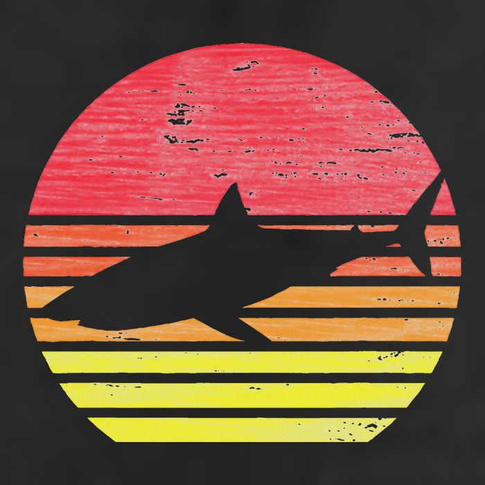 Retro Shark Golf Towel
