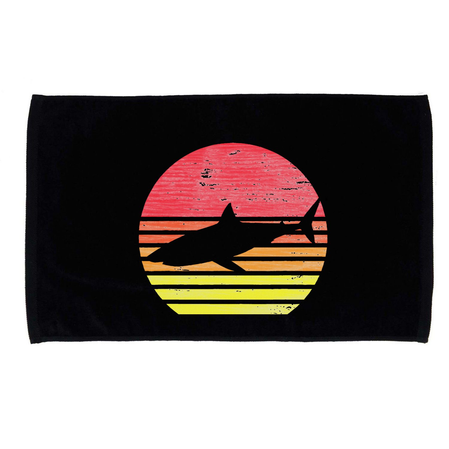 Retro Shark Microfiber Hand Towel
