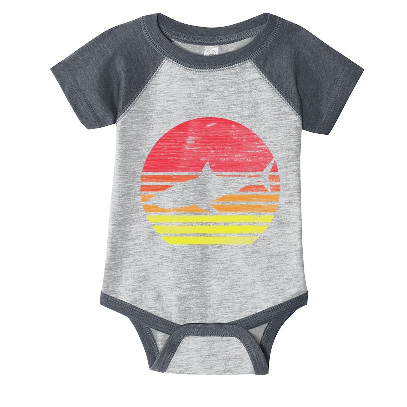 Retro Shark Infant Baby Jersey Bodysuit