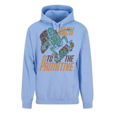 Robot Skateboarding Unisex Surf Hoodie