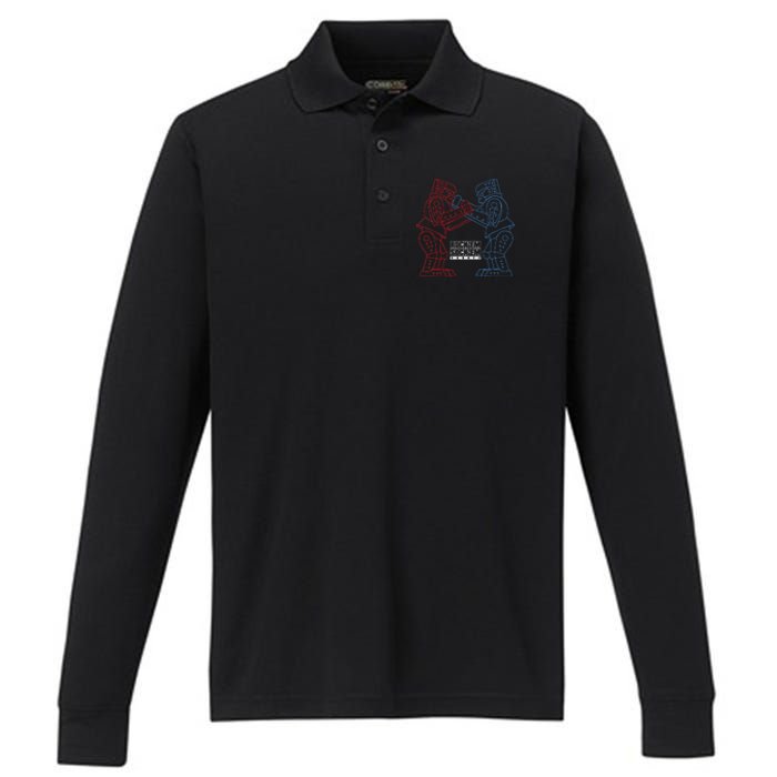 RockEm SockEm RockEm SockEm Robots Performance Long Sleeve Polo