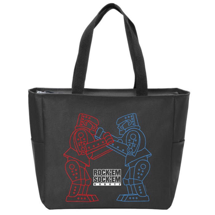 RockEm SockEm RockEm SockEm Robots Zip Tote Bag