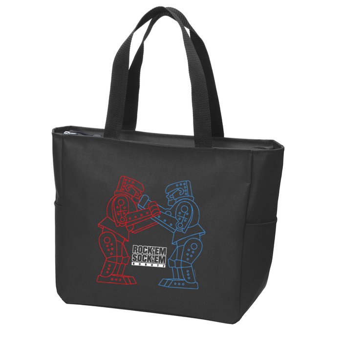 RockEm SockEm RockEm SockEm Robots Zip Tote Bag