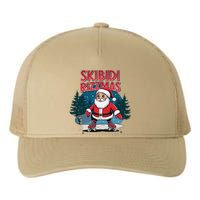 Retro Skibid.I Rizzmas Funny Santa Clause Skating Board Yupoong Adult 5-Panel Trucker Hat