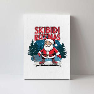 Retro Skibid.I Rizzmas Funny Santa Clause Skating Board Canvas