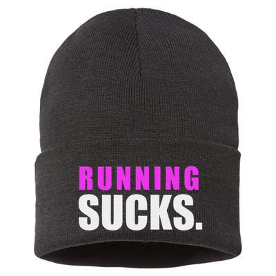 Running Sucks Sustainable Knit Beanie