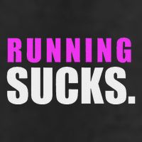 Running Sucks Golf Towel
