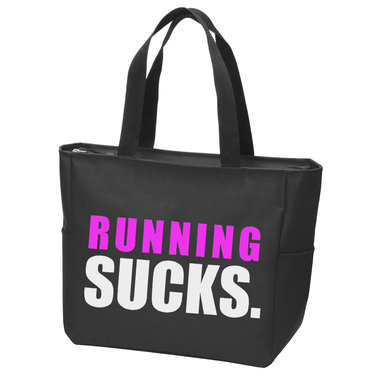 Running Sucks Zip Tote Bag