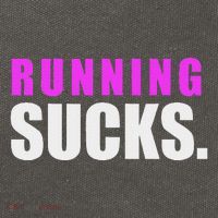 Running Sucks Cotton Canvas Backpack