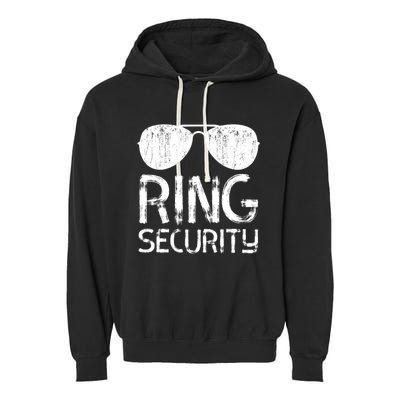 Ring Security Ring Bearer Wedding Party Garment-Dyed Fleece Hoodie