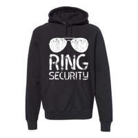 Ring Security Ring Bearer Wedding Party Premium Hoodie