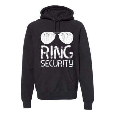 Ring Security Ring Bearer Wedding Party Premium Hoodie