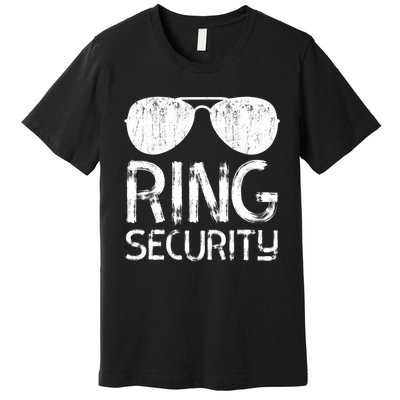 Ring Security Ring Bearer Wedding Party Premium T-Shirt