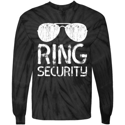 Ring Security Ring Bearer Wedding Party Tie-Dye Long Sleeve Shirt