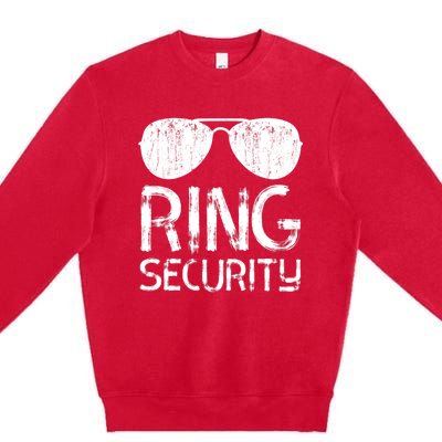 Ring Security Ring Bearer Wedding Party Premium Crewneck Sweatshirt