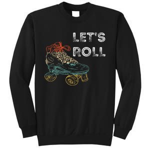 Roller Skates Running 70s 80s Roller Skating Inline Skater Sweatshirt