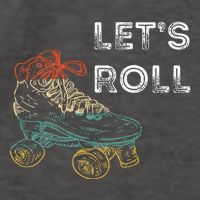 Roller Skates Running 70s 80s Roller Skating Inline Skater Vector Backpack