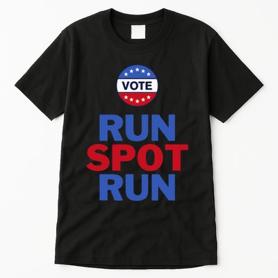 Run Spot Run. Trump And Harris Debate. Economic Plan. Tall T-Shirt