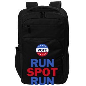 Run Spot Run. Trump And Harris Debate. Economic Plan. Impact Tech Backpack