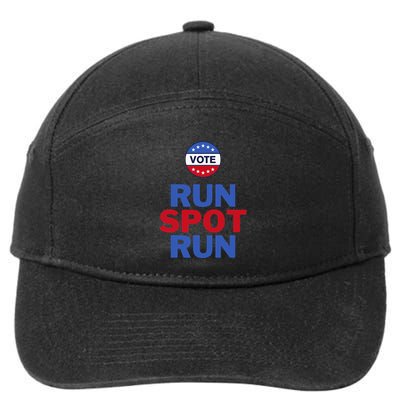 Run Spot Run. Trump And Harris Debate. Economic Plan. 7-Panel Snapback Hat