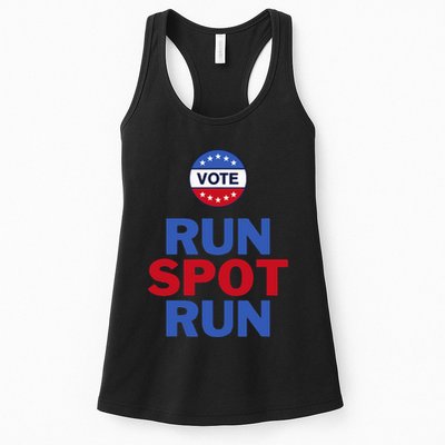 Run Spot Run. Trump And Harris Debate. Economic Plan. Womens Tank Top