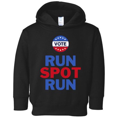 Run Spot Run. Trump And Harris Debate. Economic Plan. Toddler Hoodie