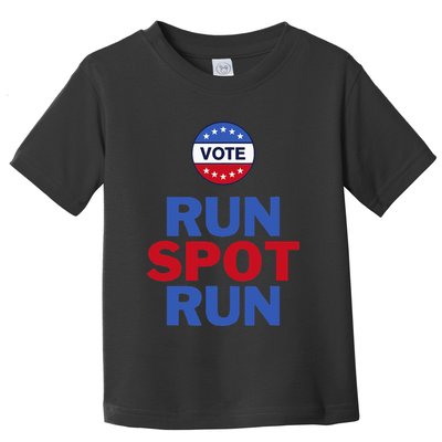 Run Spot Run. Trump And Harris Debate. Economic Plan. Toddler T-Shirt