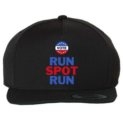 Run Spot Run. Trump And Harris Debate. Economic Plan. Wool Snapback Cap