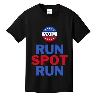 Run Spot Run. Trump And Harris Debate. Economic Plan. Kids T-Shirt