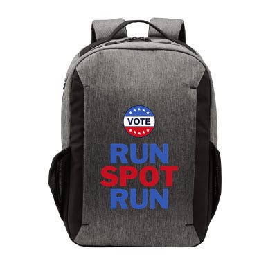 Run Spot Run. Trump And Harris Debate. Economic Plan. Vector Backpack