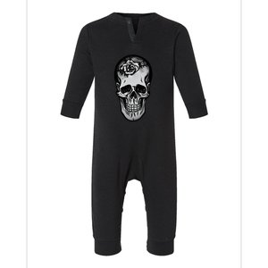 Rose Skull Infant Fleece One Piece