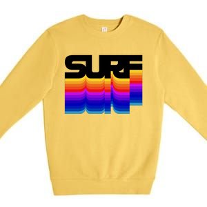 Retro Surf Premium Crewneck Sweatshirt