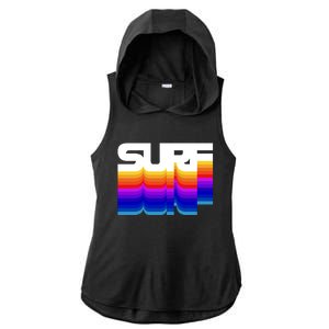 Retro Surf Ladies PosiCharge Tri-Blend Wicking Draft Hoodie Tank