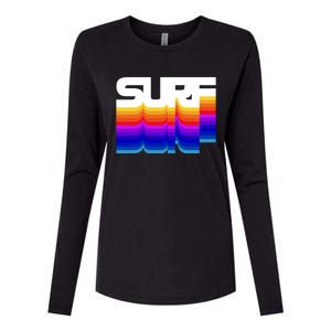 Retro Surf Womens Cotton Relaxed Long Sleeve T-Shirt