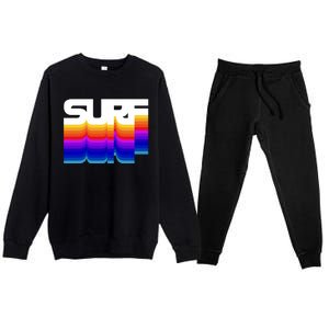 Retro Surf Premium Crewneck Sweatsuit Set