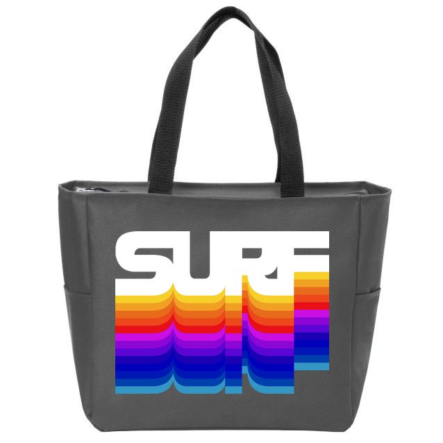 Retro Surf Zip Tote Bag