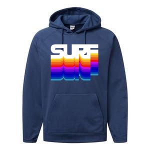 Retro Surf Performance Fleece Hoodie