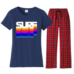 Retro Surf Women's Flannel Pajama Set