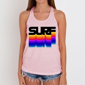 Retro Surf Women's Knotted Racerback Tank