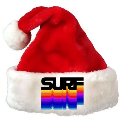 Retro Surf Premium Christmas Santa Hat