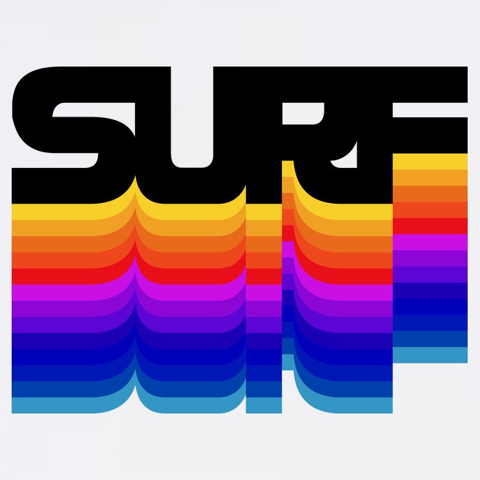 Retro Surf Garment-Dyed Sweatshirt