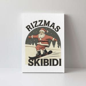 Retro Skibid.I Rizzmas Funny Santa Clause Skating Board Canvas