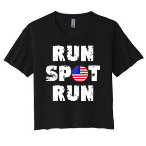 Run Spot Run Women's Crop Top Tee