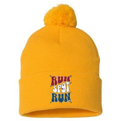 Run Spot Run Election Pom Pom 12in Knit Beanie